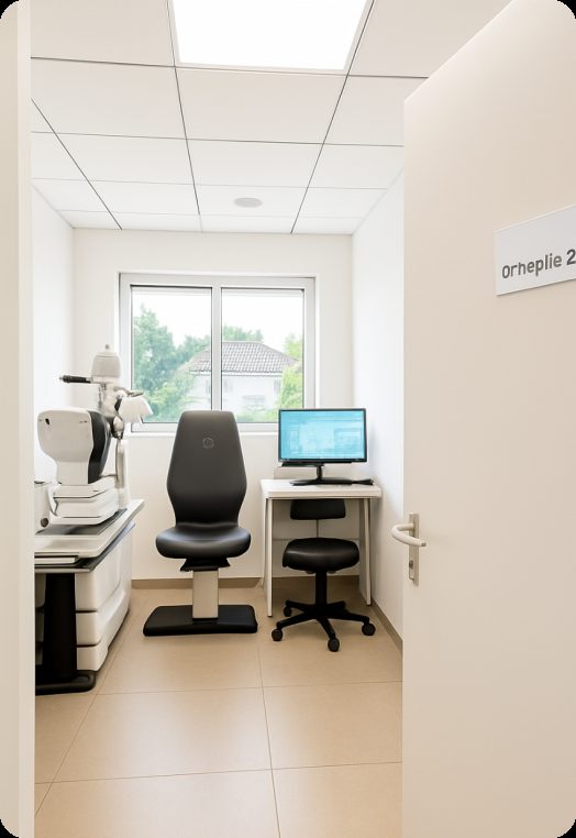 Salle d'examen du centre d'ophtalmologie de Castelsarrasin